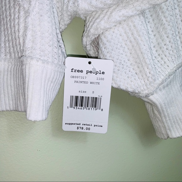 We The Free•Westend White Thermal Top NWT•Size SM - Picture 5 of 8